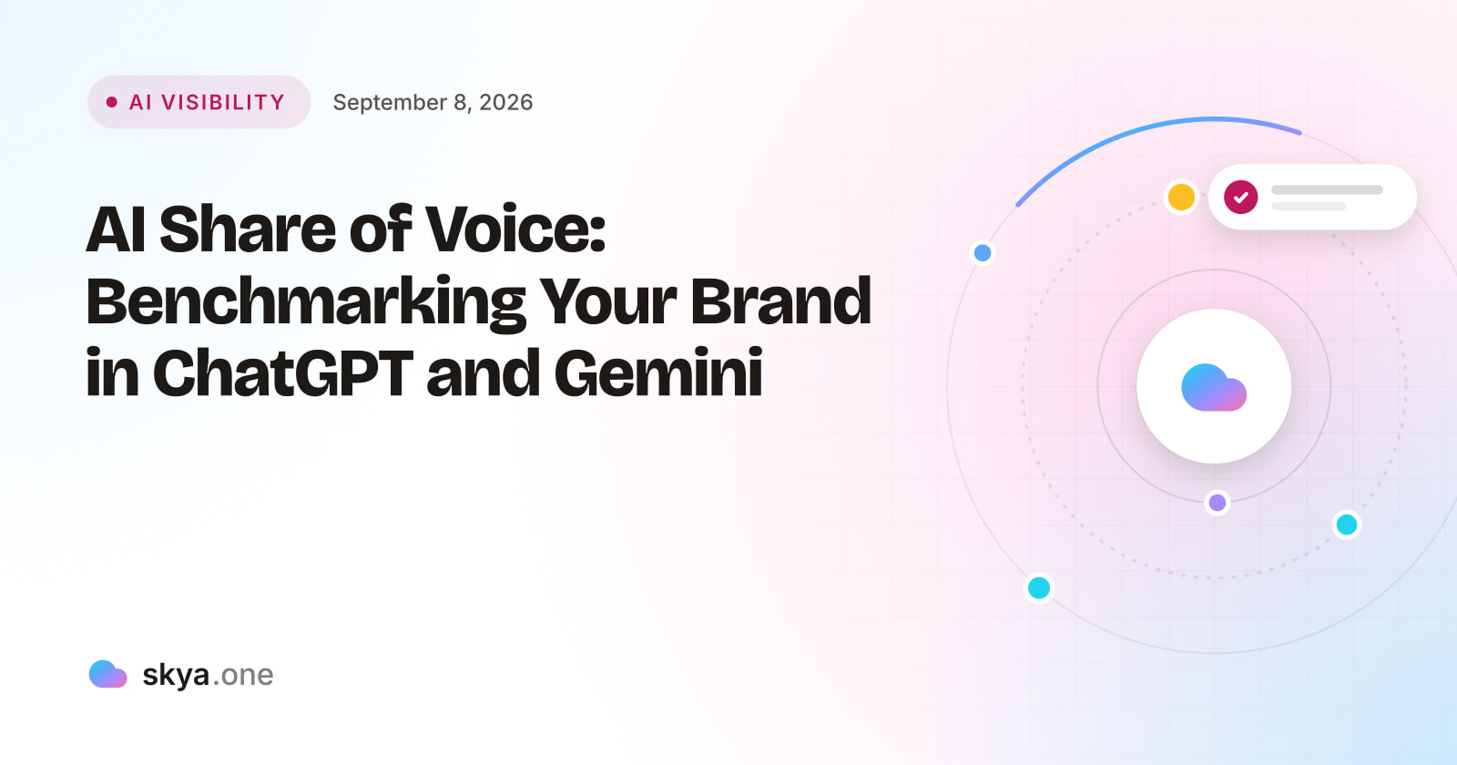 SKYA Journal AI Visibility cover: AI Share of Voice: Benchmarking Your Brand in ChatGPT and Gemini