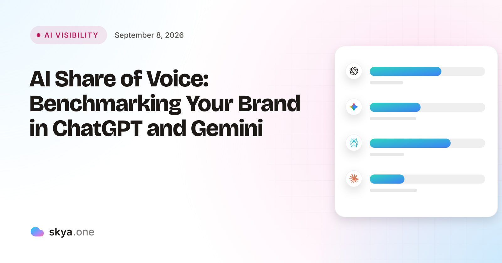 SKYA Journal AI Visibility cover: AI Share of Voice: Benchmarking Your Brand in ChatGPT and Gemini