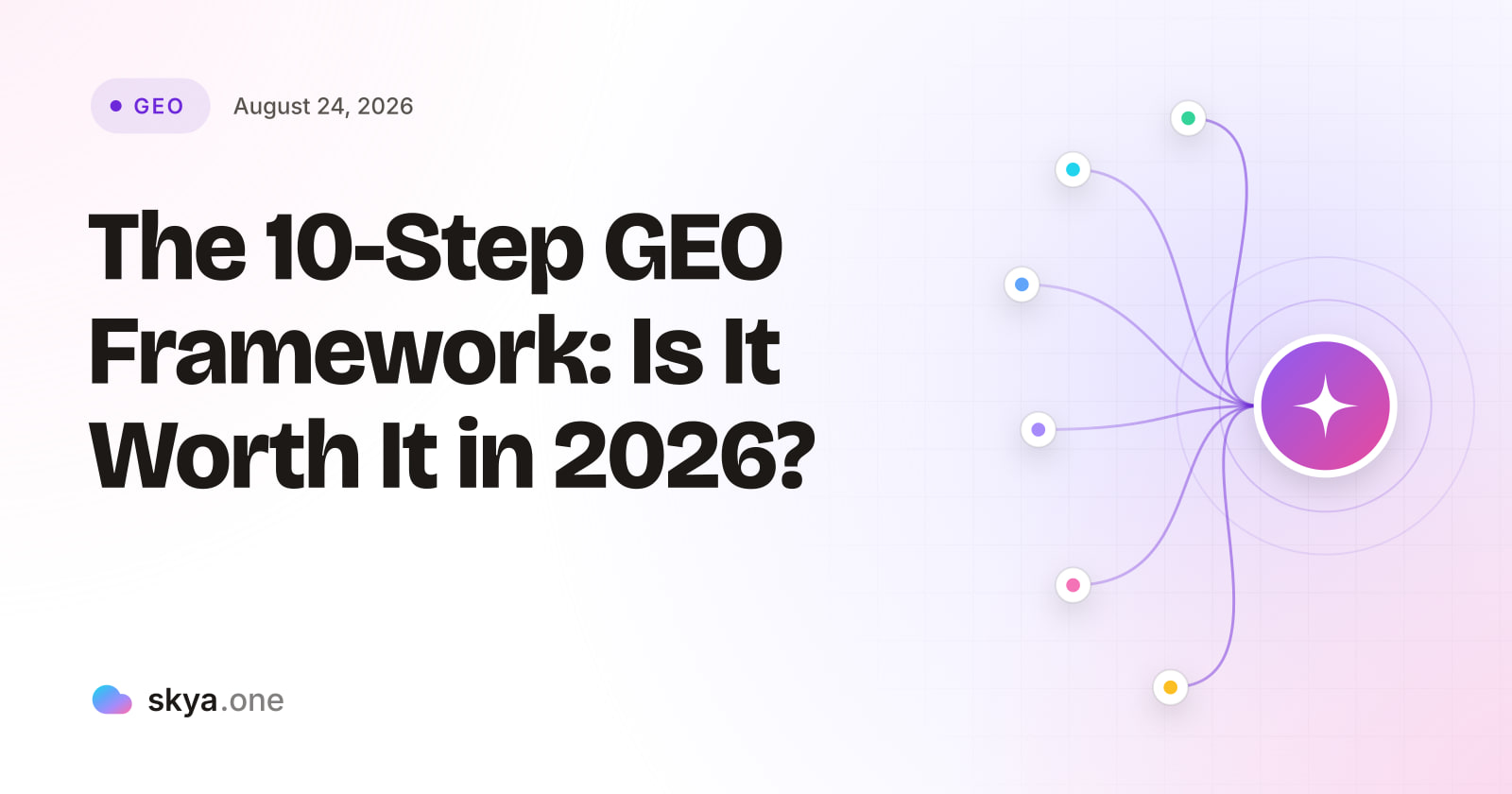 SKYA Journal GEO cover: The 10-Step GEO Framework: Is It Worth It in 2026?