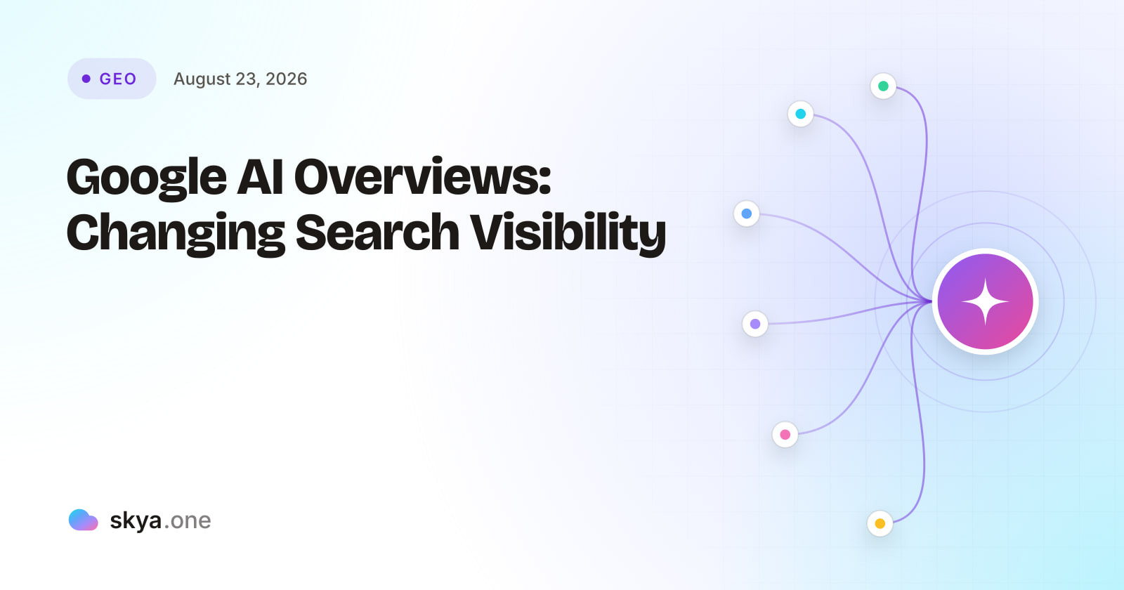 SKYA Journal GEO cover: Google AI Overviews: Changing Search Visibility