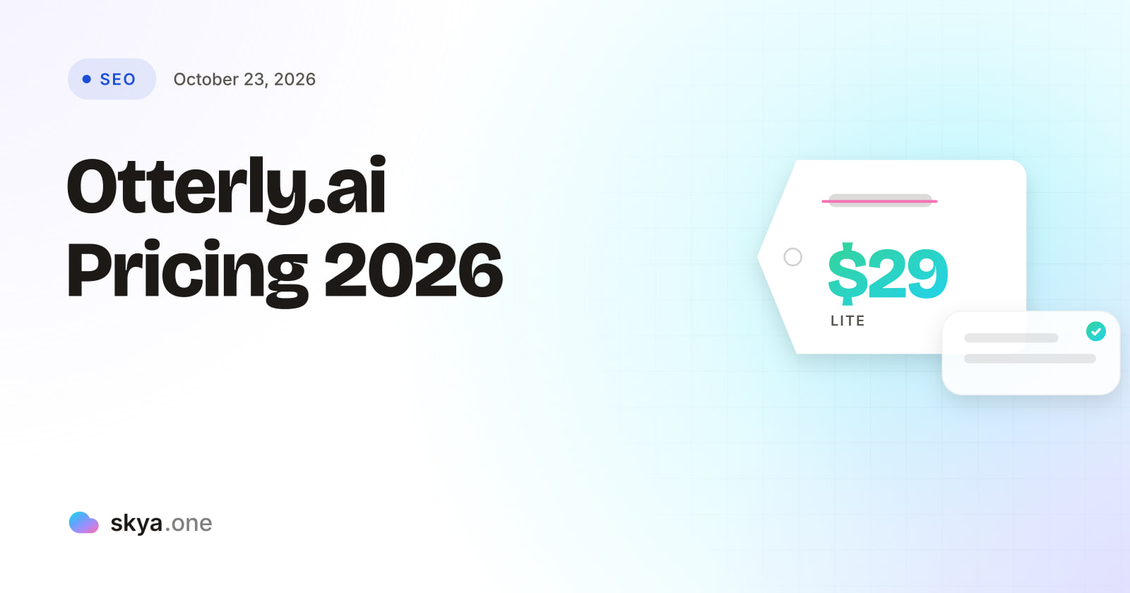 SKYA Journal SEO cover: Otterly.ai Pricing 2026