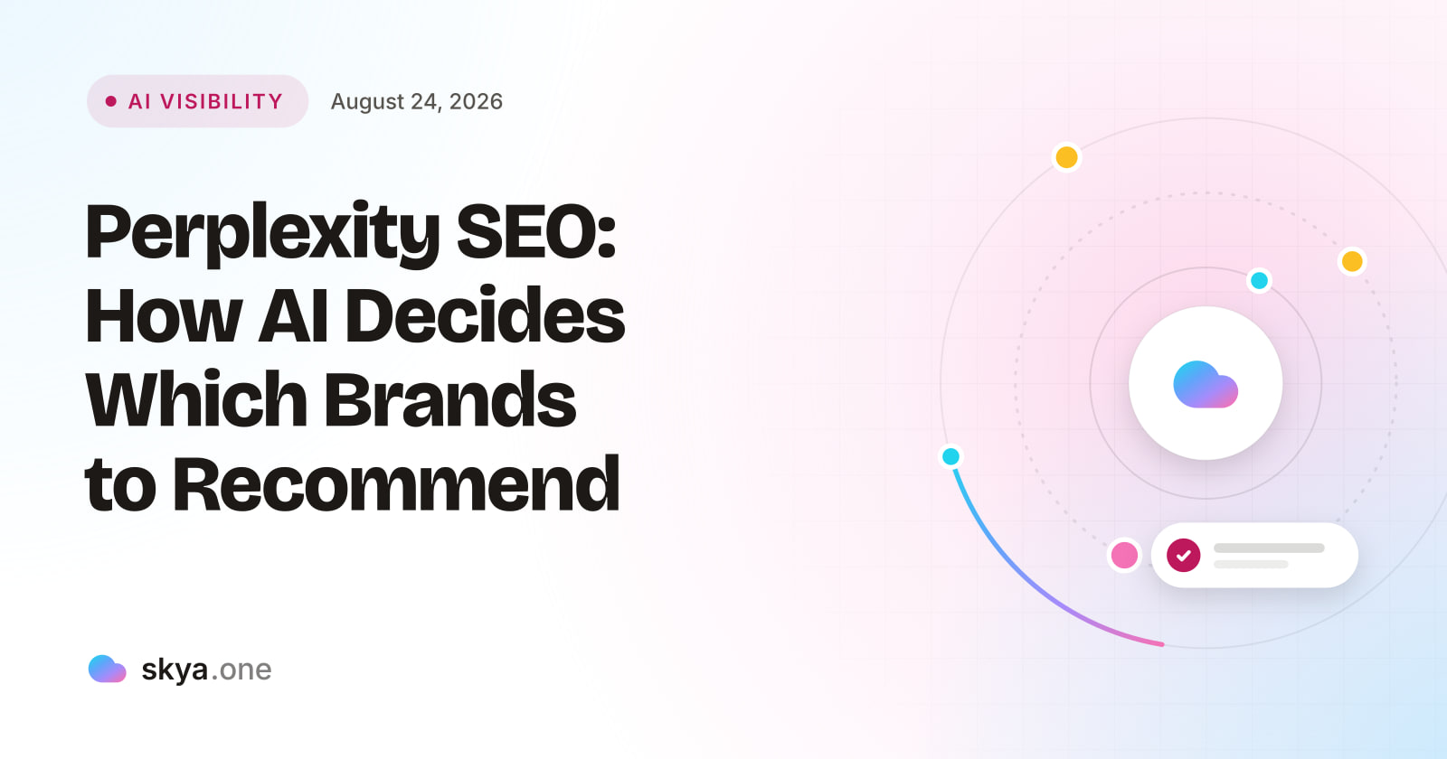 SKYA Journal AI Visibility cover: Perplexity SEO: How AI Decides Which Brands to Recommend